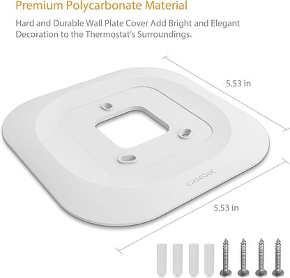 CaseBot Wall Plate Cover Compatible with Amazon Smart Thermostat 2021, Practical and Stylish Decoration Bracket Mount, White