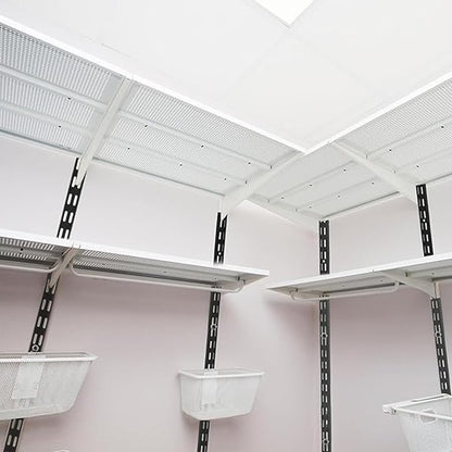 12 Pack 60 Inch Dual Track Upright Wall Shelving System Shelf Bracket Twin Slot Shelf Rail Twin Track Upright Heavy Duty Support System for Pantries, Linen Closets, Laundry Rooms (Black)