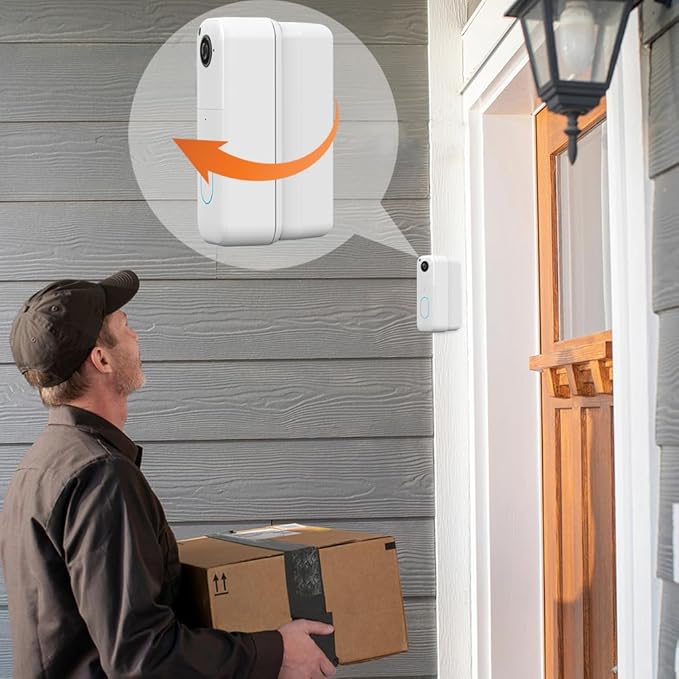 All-new Blink Doorbell Corner Mount, Adjustable Angle (15/30/45 Degrees) Mount Kit for Blink Video Doorbell (1st & 2nd Gen), Wider Viewing Range Wedge Mount, (White)