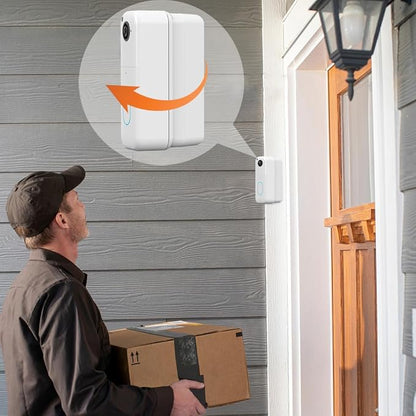 All-new Blink Doorbell Corner Mount, Adjustable Angle (15/30/45 Degrees) Mount Kit for Blink Video Doorbell (1st & 2nd Gen), Wider Viewing Range Wedge Mount, (White)
