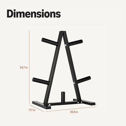 Amazon Basics Weight Plate Tree Rack