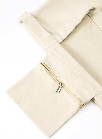 Moyaqi Canvas Tote Bag with Yoga Mat Carrier Pocket Carryall Shoulder Bag for Office, Workout, Pilates, Travel, Beach and Gym