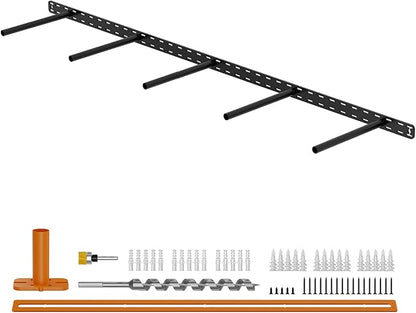 1 Pack Large Shelf Brackets Long Floating Shelf Bracket Invisible Floating Shelf Hardware Heavy Duty Floating Mantel Brackets(56"X8"X1.5")