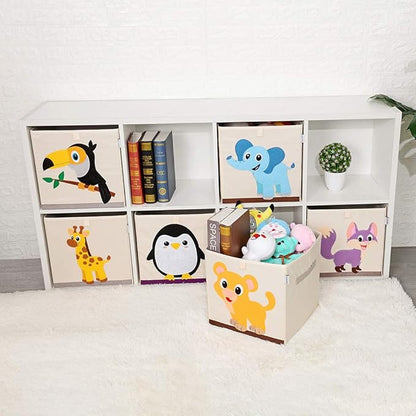 CLCROBD Foldable Animal Cube Storage Bins Fabric Toy Box/Chest/Organizer for Kids Nursery, 13 inch (Butterfly)