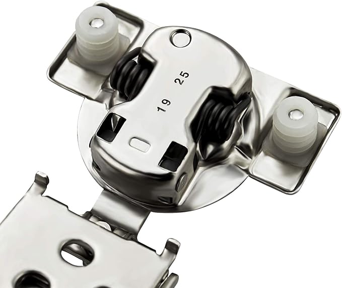 8 Pack 4 Pairs 1/2 inch Overlay Soft Close Hinges for Kitchen Cabinet Hinges Satin Nickel Hidden Hinges Stainless Steel Concealed Hinge self Closing