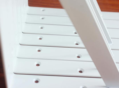6 Pack L11 x H 8" White Heavy Duty Shelf Brackets with Screws Metal Shelf Brackets Shelf Support Angle Brackets for Shelves L Brackets Heavy Duty Floating Shelf