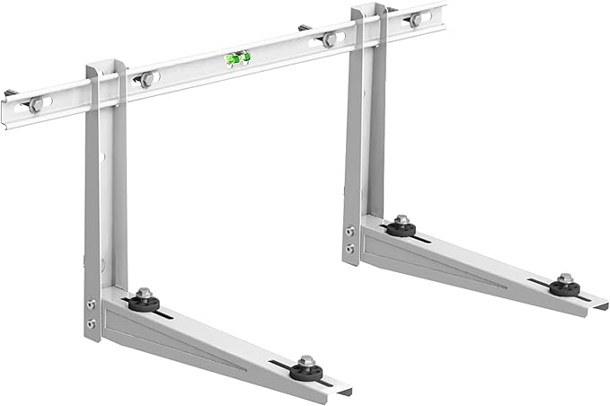 JEACENT Outdoor Wall Mounting Bracket for Ductless Mini Split Air Conditioner Heat Pump Systems, Universal, 7000-18000 Btu Condenser