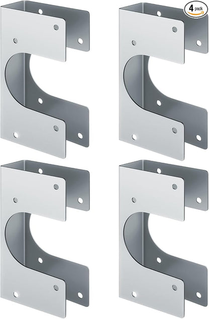 Heavy Duty 16 Gauge Stud Shoe, MUZIK Stud Shoes 2x4 & Stud Shoes for 2X Studs - 1.5"x6.25" Galvanized Steel, Fits 2-3/8" Pipes, IBC/IRC Code Compliant Pipe Support