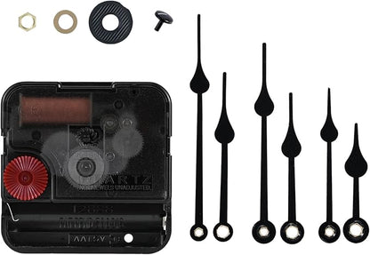 12888 Clock Mechanism Replacement Battery Operated Silent Clocks Kit DIY Repair Parts Shaft Length 17mm(21/32 Inches)