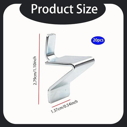 20Pcs Shelf Clips,Compatible with Sandusky Cabinets,Adjustable Heavy Duty Metal Shelving Supports Clip,Fits Most Kinds of Metal Cabinets,Heavy Duty Supports for Office Files,Tools&Storage Organization