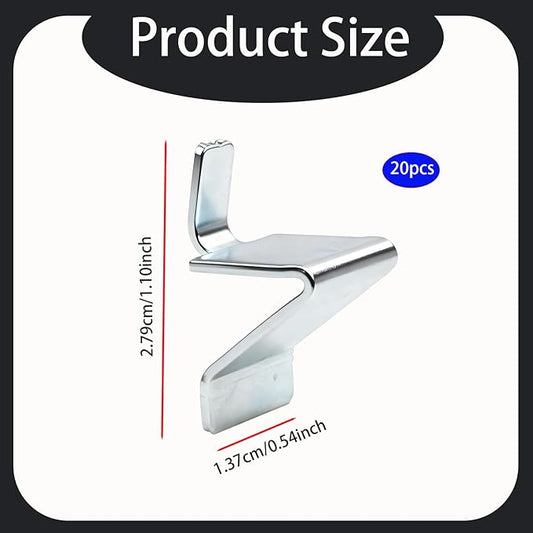 20Pcs Shelf Clips,Compatible with Sandusky Cabinets,Adjustable Heavy Duty Metal Shelving Supports Clip,Fits Most Kinds of Metal Cabinets,Heavy Duty Supports for Office Files,Tools&Storage Organization