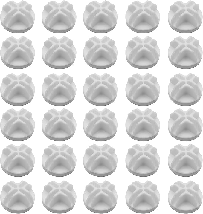 30Pcs Wire Cube Connectors Plastic Grid Cube Organizer Connector for Modular Closet Storage Organizer & Wire Shelving (White)