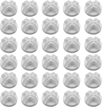 30Pcs Wire Cube Connectors Plastic Grid Cube Organizer Connector for Modular Closet Storage Organizer & Wire Shelving (White)