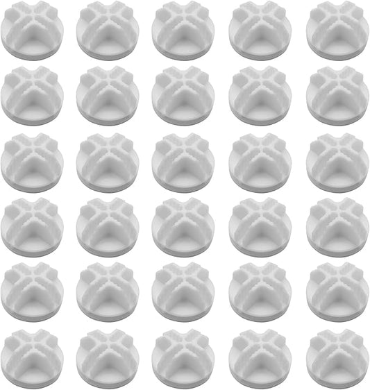 30Pcs Wire Cube Connectors Plastic Grid Cube Organizer Connector for Modular Closet Storage Organizer & Wire Shelving (White)