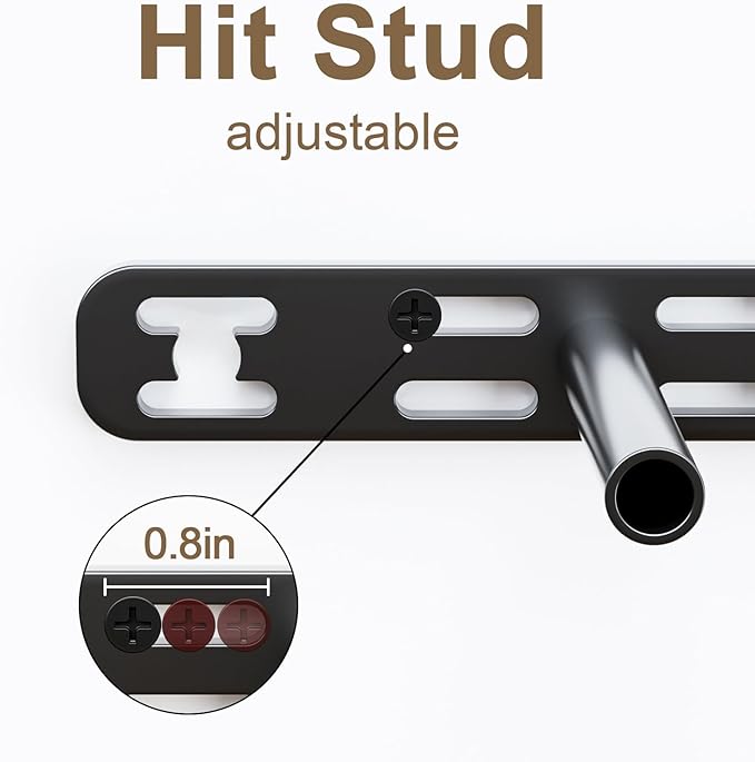 2pcs Floating Shelf Bracket Heavy Duty,Decorative Floating Shelf Hardware Hidden Black Metal Fireplace Mantel Brackets (18"X6"X1.0" with Tools )