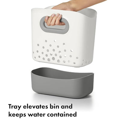 OXO Tot Stand Up Bath Toy Storage – Gray,(Pack of 2)