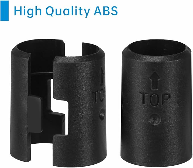 19mm Wire Shelf Clips – Jamiikury Black Plastic Shelf Lock Clips for Metric 19mm Posts Only – Check Size Before Purchasing - 100pcs (50 Pairs)