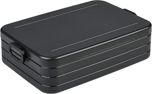 Mepal – Bento Lunchbox Take A Break Large – Lunch Box With Bento Box – Lunch Box For Sandwiches, Small Snacks & Left Overs – Snack & Lunch - 1500 ml - Nordic Black
