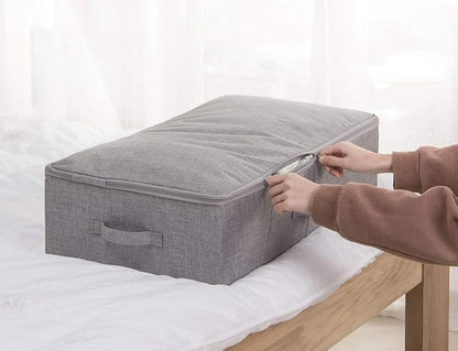 iwill CREATE PRO Under Bed Storage Container, Underbed Shoe Storage Organizer Box with Lid,Dark Gray