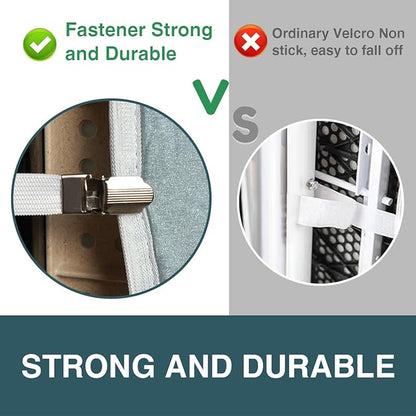 Ironing Board Cover and Pad 18x49， Extra Wide Thick Iron Padding, Scorch and Stain Resistant Ironing Board Cover, 6mm Thick Padding with Fasteners Heavy Duty Elastic Edge, Heatproof