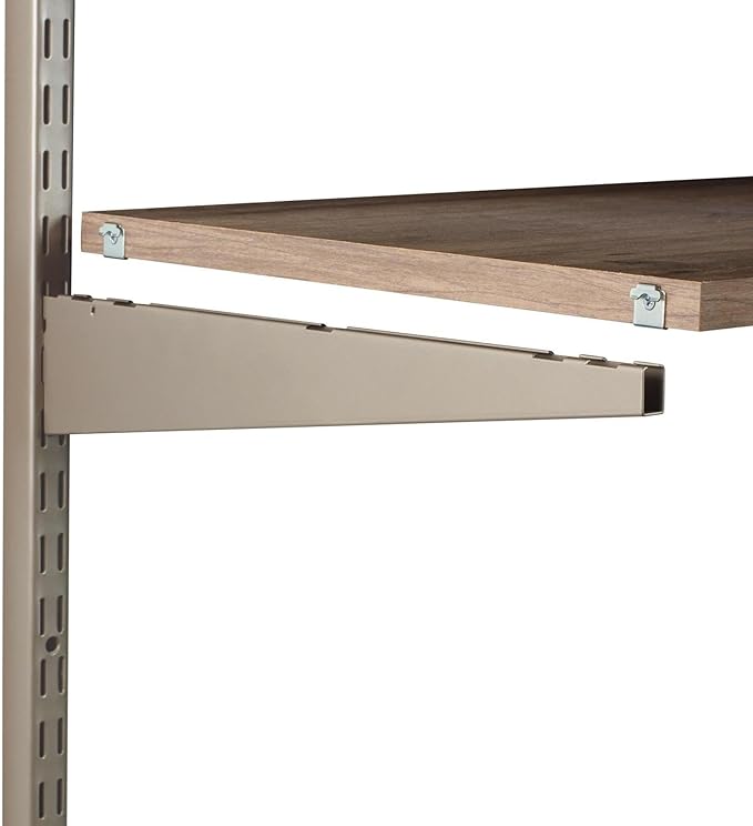 Closet Culture by Knape & Vogt Hardware Pack: Shelf Clips for 6 Wood Shelves, with Mounting Screws (Silver), CD-0330-HDWR