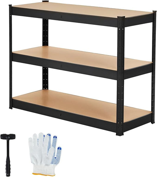 Garage Storage Shelves,48x24x36 Heavy Duty Garage Shelving Metal Adjustable Garage Shelves,5-Tier Adjustable Shelving Units,Loads 2000 LBS,Metal Storage Utility Racks for Warehouse,Pantry, Basement