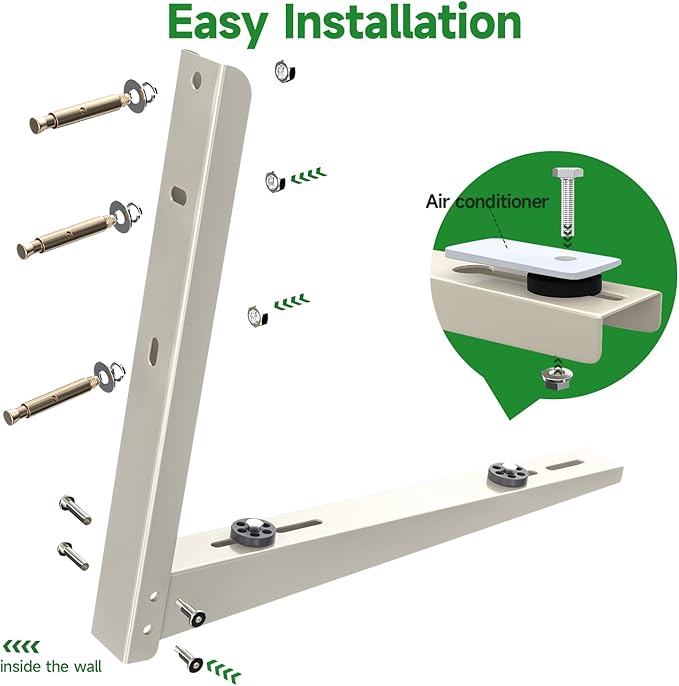 Foldable Mini Split Wall Mounting Bracket Condenser Bracket for Mini Split AC 7000 BTU to 12000 BTU