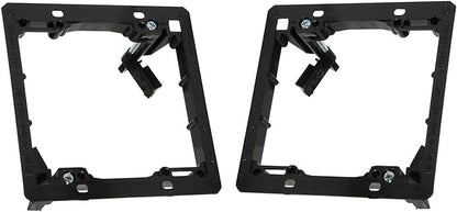 iMBAPrice 2-Gang Low Voltage Mounting Bracket, Drywall Mount for Cable Pass Through Wall Plates, LV2-2 Bracket for Ethernet, HDMI, Speaker & Coax Cables, Non-Metallic, 2 Pack
