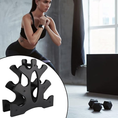 AUXSOUL 1 Pack Dumbbell Rack Stand, 3 Tier Dumbbell Bracket Free Hand Weight Tower Stand for Home Gym Organization, Holds 3/5/8 LB (Weights Not Included)