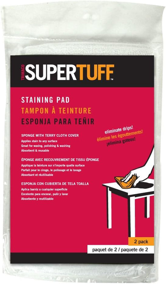 Trimaco 10102 SuperTuff Sponge, 2 Pack Staining Pad