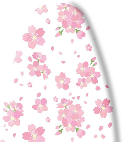 Extra Thick Ironing Board Cover and Pad, Cherry Blossoms 15x54 Ironing Board Cover, Resist Scorching and Staining,Elastic Edges,Pink Floral Leaves Spring Flower White