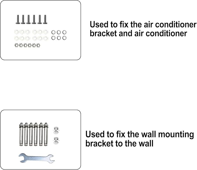 Stainless Steel Mounting Bracket for 9000-36000BTU Condenser Ductless Mini Split Air Conditioner Heat Pump Systems (Triangular)