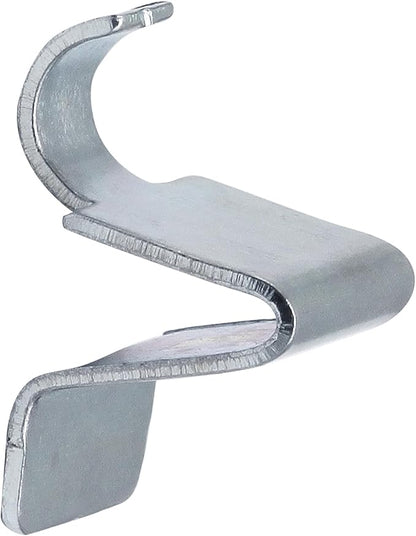 Metal Shelf Clips 10 Pcs, Silver Pilaster Shelf Brackets for Standard Pilasters, Universal Shelf Support Bracket for Metal or Wood Cabinets, Bookcases