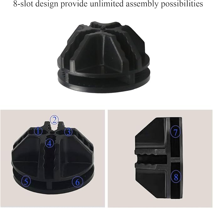 20Pcs Wire Cube Connectors, Black Wire Grid Storage Cubes Shelf Connectors 3.6cm Plastic Connectors for Wire Cube Storage Shelving Unit and Modular Closet Organizer, SATONBEYI, Black-20pcs