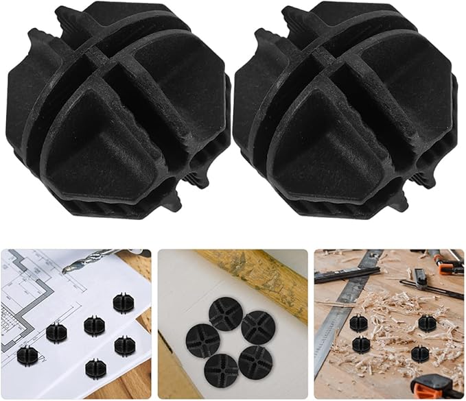 BETOOKY 12pcs Plastic Cage Connectors Wire Cube Storage Buckles for Modular Shelving Closet Organizer DIY Furniture Accessories Black Sphere Clips for Pet Cages and Shoe Racks
