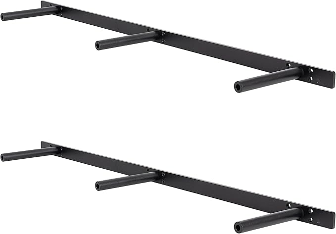 Floating Shelf Bracket ,Hidden Shelf Brackets (2 Pcs Additional Brackets 38 Inch -NO Kits), Matte Black
