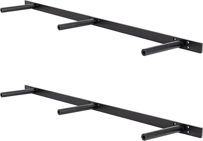 Floating Shelf Bracket ,Hidden Shelf Brackets (2 Pcs Additional Brackets 38 Inch -NO Kits), Matte Black