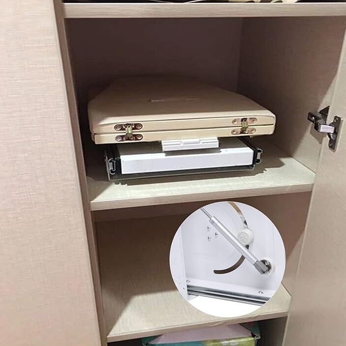 180°Rotation Wall-Mounted Ironing Board Foldable Clothes Ironing Table Pull-Out Stow Away Ironing Board Retractable Small Ironing Storage Station for Home Apartment