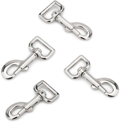 Swivel Snap Hooks Heavy Duty Dog Leash Hook Trigger Clip Clasp for Linking Pet Leash Collar, Key Chain, Dog Playpen (3-1/2" (8cm), 1", 10 Pack)