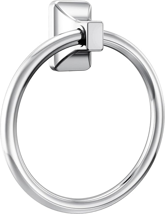 Moen Donnor Collection Chrome 6.25-Inch Diameter Wall Mount Contemporary Bathroom Hand-Towel Ring, P5860