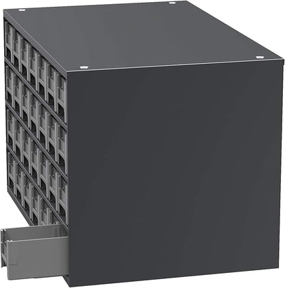 Akro-Mils Steel Garage Storage Cabinet, Small Parts Organizer Metal Cabinet for Hardware, Nails, Screws, Bolts, Nuts, and More, 17" W x 11" D x 11" H, 28-Drawer, Gray Cabinet/Gray Drawers (19228)