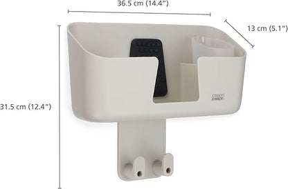 Joseph Joseph IronHub Wall mounted Iron Holder and Jug Storage Organizer with Adjustable Ironing Board Hanger, and Heat-Resistant Iron Pad