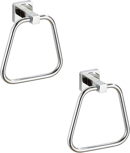 Chrome Towel Ring for Bathroom 2 Pack, Kitchen Bath Towel Holder Hangers Wall Mount Heavy Duty Stainless Steel