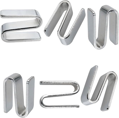 6PCS Wire Shelf S-Hooks W15xH34mm Chrome Plated for Shelf Racks Shelves Cookware Racks Tool Racks Warehouses Shopping Malls Garden Places