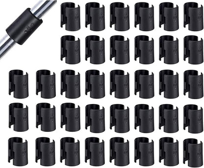 72 Pack 36 Pairs Wire Shelving Shelf Lock Clips for 1 inch Post- Shelving Sleeves Replacements for Wire Shelving System