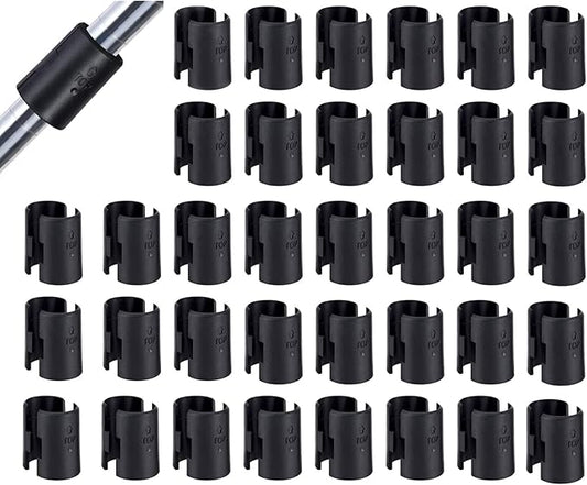 72 Pack 36 Pairs Wire Shelving Shelf Lock Clips for 1 inch Post- Shelving Sleeves Replacements for Wire Shelving System