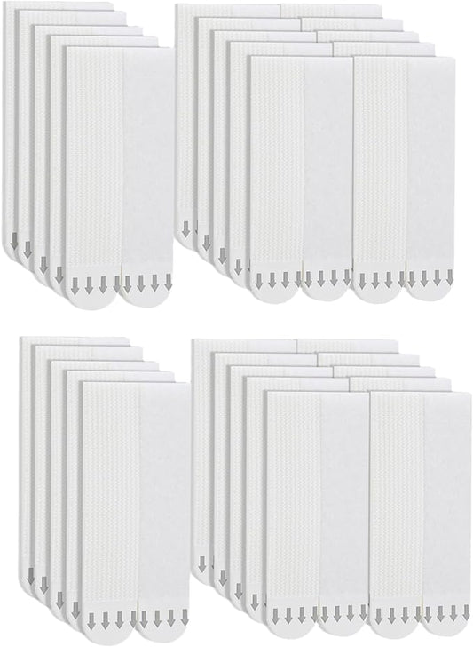 Medium Picture Hanging Strips Heavy Duty, 40-Pairs(80 Strips) Sticky Picture Hangers for Walls No Damage Wall Picture Hangers Without Nails Refill Adhesive Poster Strips