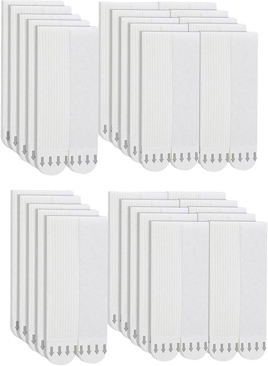 Medium Picture Hanging Strips Heavy Duty, 20-Pairs(40 Strips) Sticky Picture Hangers for Walls No Damage Wall Picture Hangers Without Nails Refill Adhesive Poster Strips (Medium-20 Pairs)