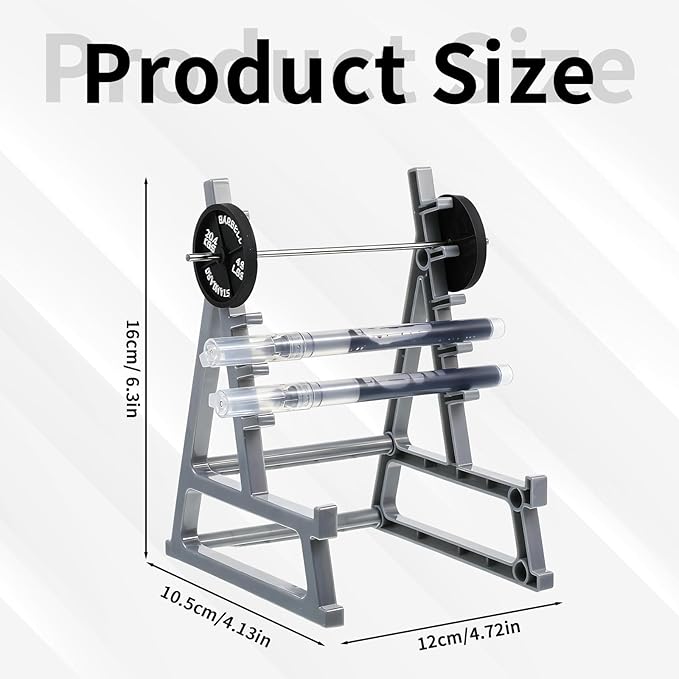Squat Rack Pen Holder for Desk, Fun Desktop Accessories for Office, Barbell Gym Themed, Mini Pen Organizer Unique for All Fitness Enthusiasts and Weightlifting Fans Pencil Holders for Funny Gift
