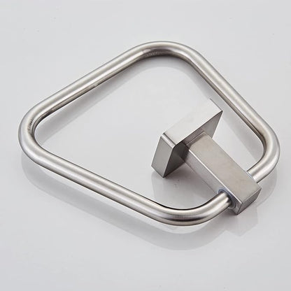Brushed Nickel Towel Ring for Bathroom 2 Pack, Kitchen Bath Towel Holder Hangers Wall Mount Heavy Duty Stainless Steel